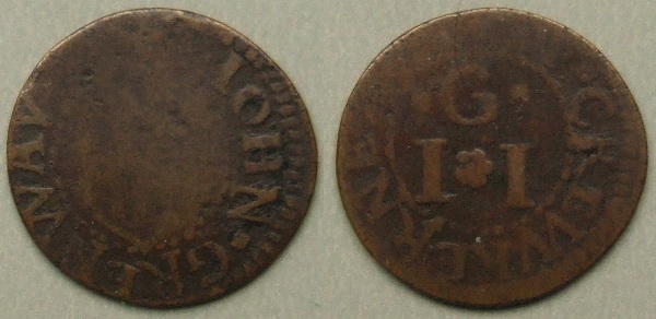 Crewkerne, John Grenway farthing token N4021